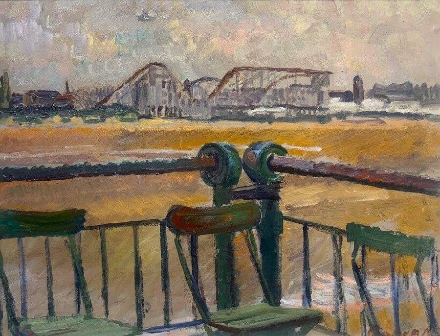 Roller Coaster, Southport Beach, 1943 by Claude Rogers