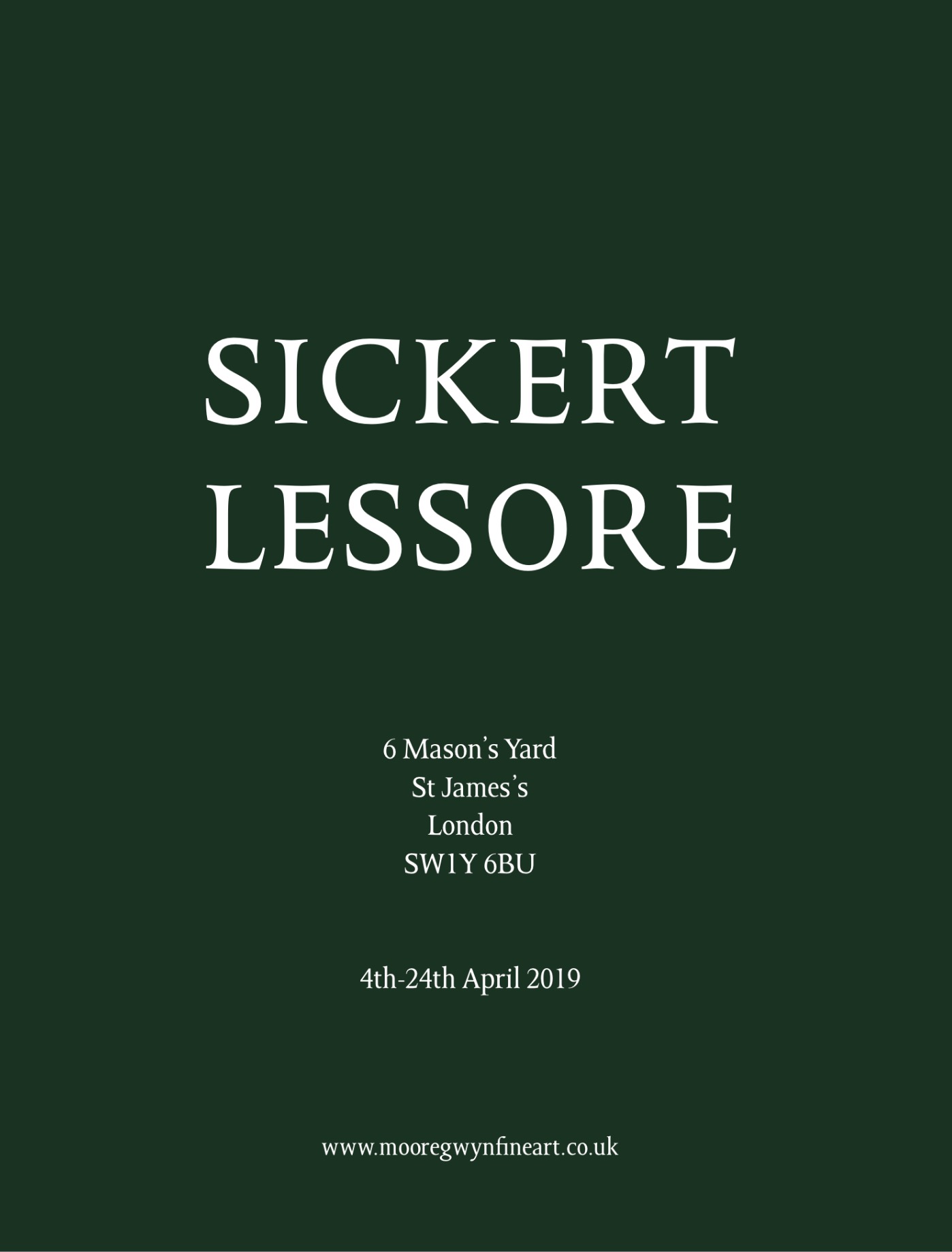 Sickert Lessore 